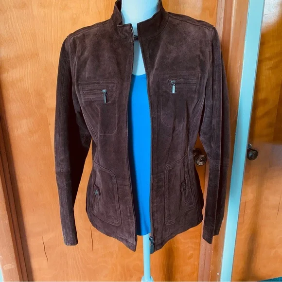 Ruff Hewn Suede Leather brown jacket - Picture 14 of 14